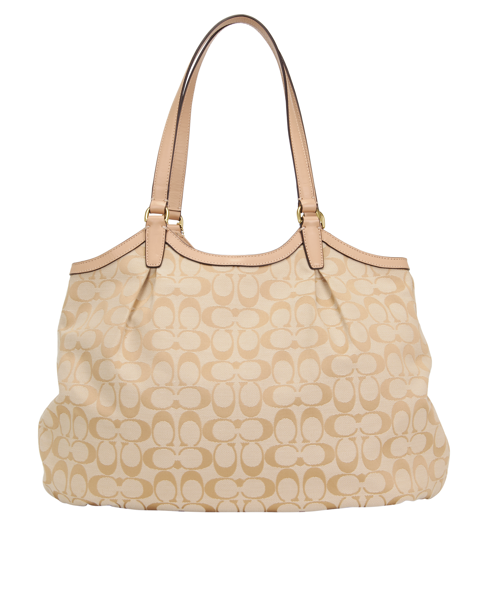 Devin Tote, &pound;250, Handbags, Beige, Canvas, Back view